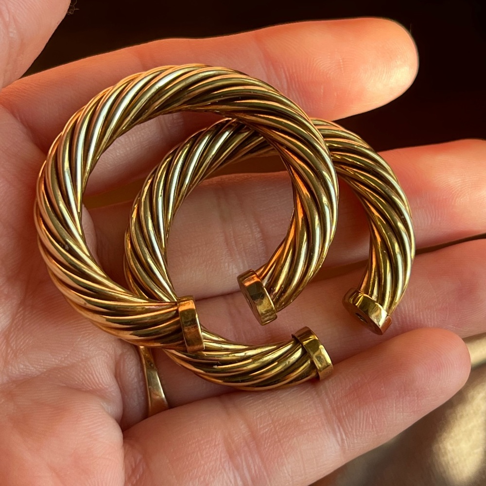 14k gold David Yurman earrings - Picture 17 of 17